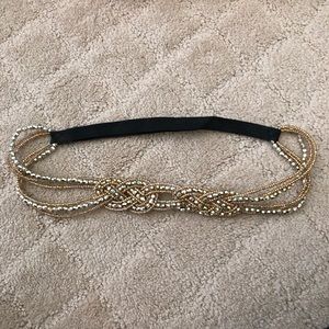 Festival gold beaded headband